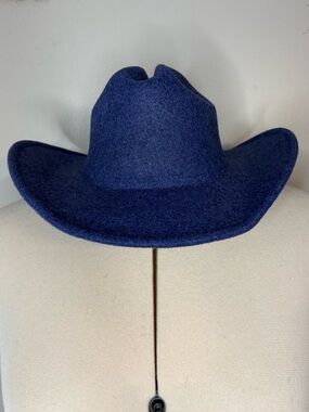 Blue Felt Cowboy Hat